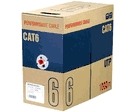 Telpix CB-C6-D-BL Performance Solid 4 Pair CAT6 UTP Cable - Blue