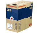 Telpix CB-C6-E-WH Performance Solid 4 Pair CAT6 UTP Cable UL Listed, 99% - White