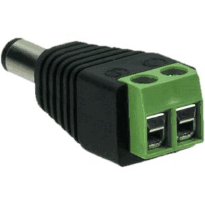 Camera Power Connector Male with Terminal Block