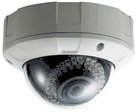 Weather and Vandal Proof (Outdoor/Indoor) Dome CCTV Cameras with Infrared Night Vision