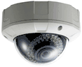 Weather and Vandal Proof (Outdoor/Indoor) Dome CCTV Cameras with Infrared Night Vision