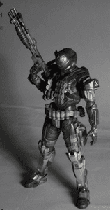  Halo Reach Square Enix Play Arts Kai Action Figure Warrant Officer Emile