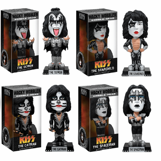 KISS Wacky Wobbler ボビングヘッド 4体セット Kiss Mini Wacky Wobbler Bobble Head 4-pack Demon Catman