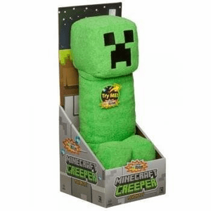 Minecraft Creeper 15" Plush Toy Figure with Sound in Display Box