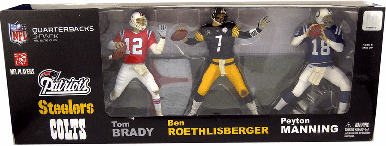 NFL Football Action Figure 3-pack Series: Elite Club Quarterback Box Set