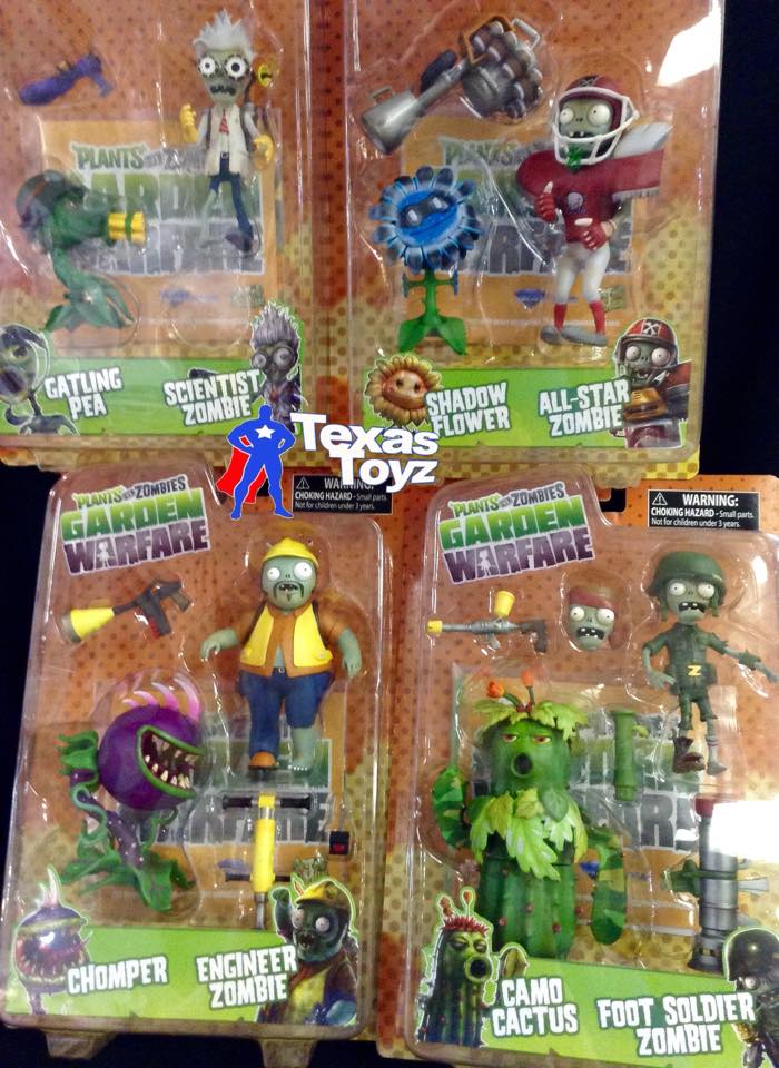 Plants vs Zombies 8 Action Figure set (4 x 2packs)