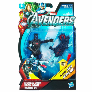 The Avengers Movie Series Reactron Armor Iron Man Mark VI 4in Action Figure