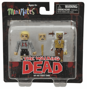 Walking Dead Minimates Series 2 Amy and Stabbed Zombie 2Pack