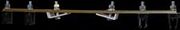 22080      Flange Bracket W/ Insulated Steel Hangers - 16.5 Inches -3 Conductors