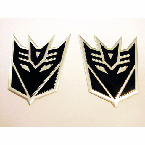 Transformers Decepticon Emblems Black