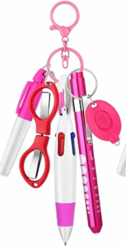 12 pcs Nurse Pen Set Two Colors Pink Purple Include Permanent Marker Pen Pen Lights for Nurses Retractable Ballpoint Pen Nursing Keychain Clip Foldable Scissors LED Flashlight Keychain for Nurses 12 pcs Nurse Pen Set Two Colors Pink Purple Include Permanent Marker Pen Pen Lights for Nurses Retractable Ballpoint Pen Nursing Keychain Clip Foldable Scissors LED Flashlight Keychain for Nurses