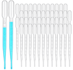 Plastic Transfer Pipettes 1000 Pcs. Disposable Graduated Pipettes for Scientific Experiment, Essential Oils, Make up Tool (3 ml) 