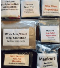 New Jersey Cosmetology Practical Exam kit, 8 Task Bags