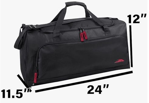 24 Inch Duffle bag, Lightweight&#8206;, 12 x 24 x 11.5 inches; 14.4 ounces