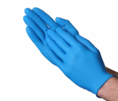 General Purpose Disposable Nitrile Gloves, 3.5 Mil, Blue, 100 pieces