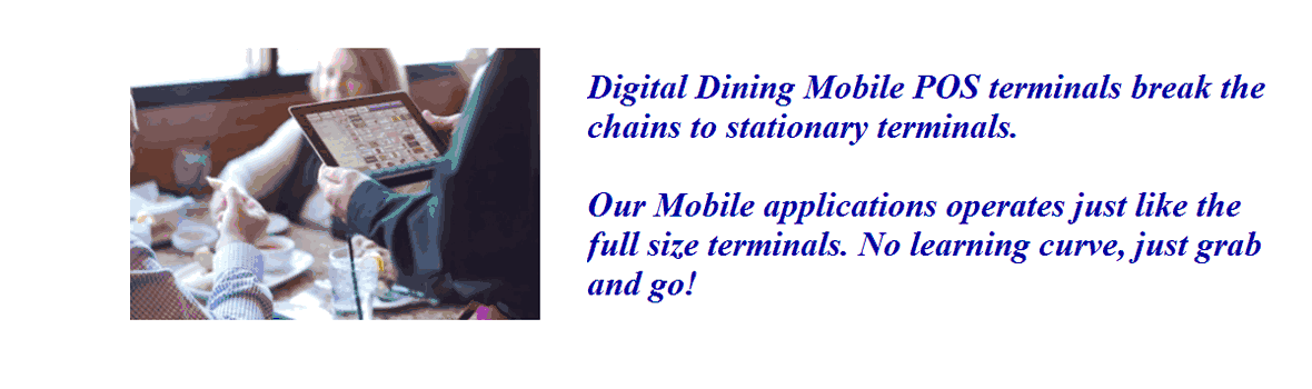 Tablet or iPad restaurant POS without the internet