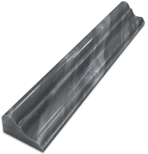 Bardiglio Gray Marble Honed Chair Rail Trim
