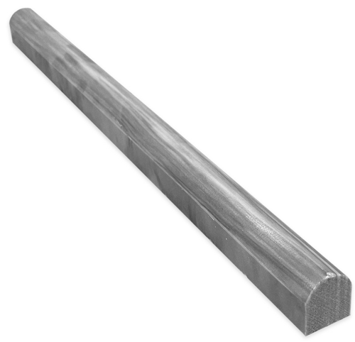 Bardiglio Gray Marble Honed Pencil 3/4" Round Trim