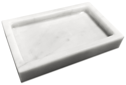 Bianco Carrara Marble Polished Soap Dish