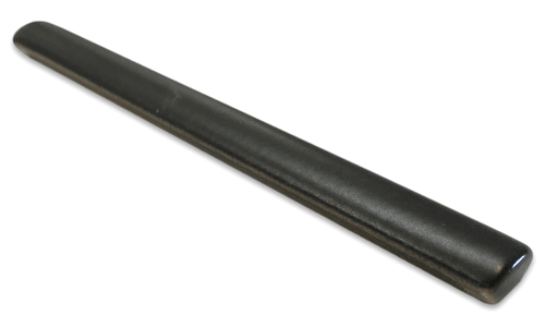 Black 5/8 in. x 6 in. Bullnose Porcelain Pencil Liner Matte