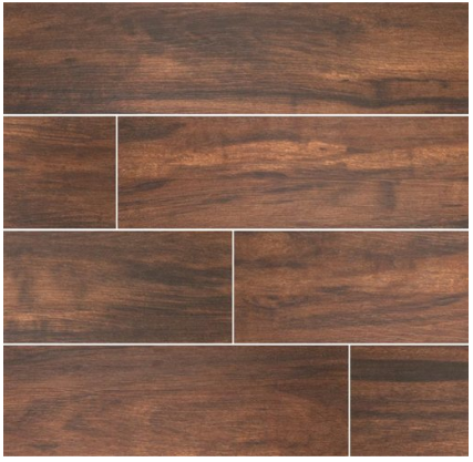 MS International Botanica Teak 6x24 Wood Look Plank Porcelain Tile