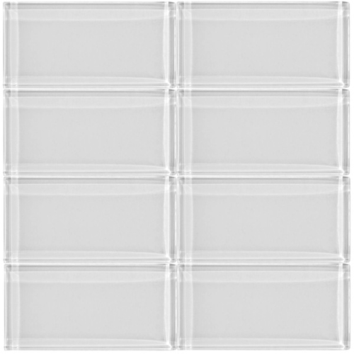 Brilliant White Glass 3x6 Subway Tile (For Orders over 85SF)
