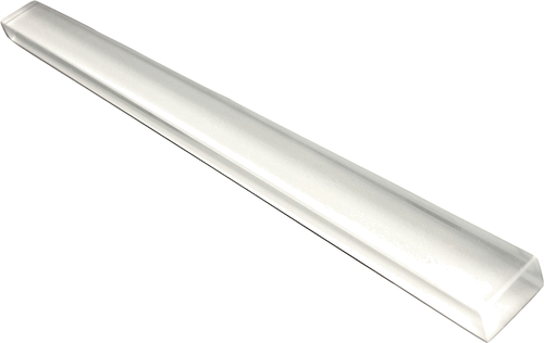 Brilliant White 1 x 12 inch Flat Liner Glass Trim (8mm Thick)