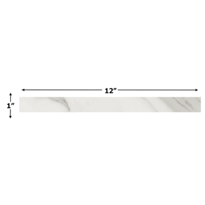 Calacatta Gold 1x12" Polished Border Strip Liner