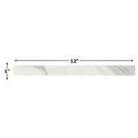 Calacatta Gold 1x12" Polished Border Strip Liner Calacatta Gold 1x12" Polished Border Strip Liner