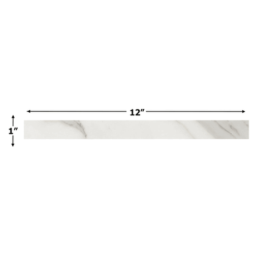 Calacatta Gold 1x12" Polished Border Strip Liner