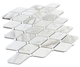Calacatta Gold Honed Long Octave Thassos Dot Marble Mosaic Tile