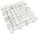 Calacatta Gold Honed Basketweave 1x2 Marble Mosaic Tile