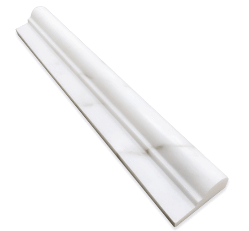 Calacatta Gold Honed 12" Marble Ogee Rail Molding