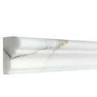 Calacatta Gold Italian Marble 12" Chair Rail Honed