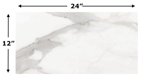 Calacatta Gold Marble Honed 12x24" Subway Floor and Wall Tile