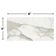 Calacatta Gold Marble Honed 4 x 8" Subway Floor and Wall Tile