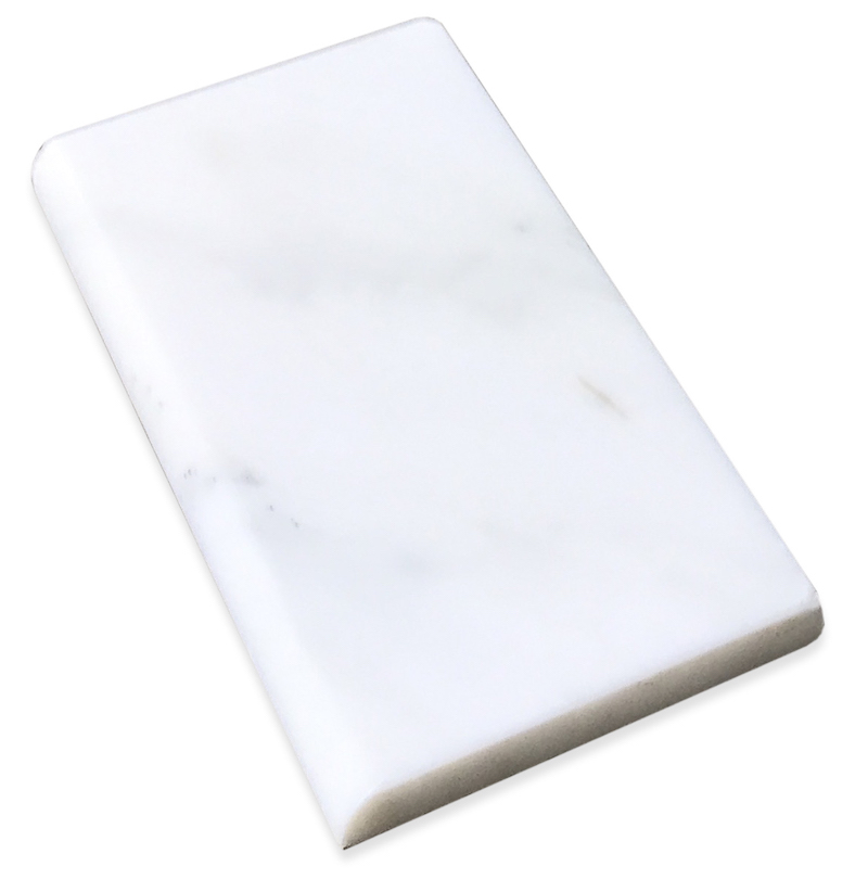 Calacatta Gold Polished 3x6" Marble Tile Bullnose Beveled Edge