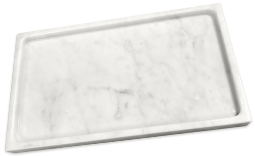 Carrara Venato Honed Marble Bathroom Tray