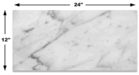 Carrara (Carrera) Bianco Honed 12x24 Floor and Wall Marble Tile