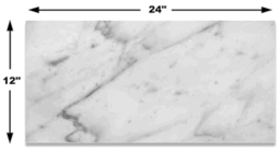 Carrara (Carrera) Bianco Honed 12x24 Floor and Wall Marble Tile Carrara (Carrera) Bianco Honed 12x24 Floor and Wall Marble Tile