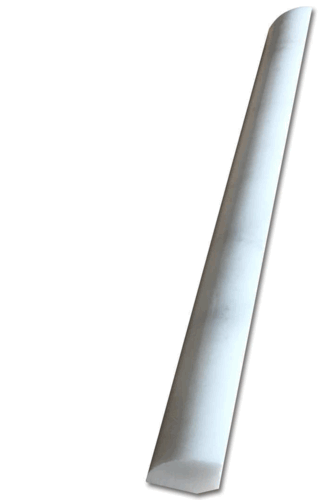 Carrara (Carrera) Bianco Marble Quarter Round Honed Trim