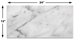 Carrara (Carrera) Bianco Polished 12x24 Floor and Wall Marble Tile Carrara (Carrera) Bianco Polished 12x24 Floor and Wall Marble Tile