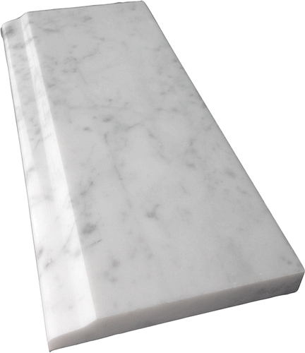 Carrara (Carrera) Bianco Polished Marble Standard Base