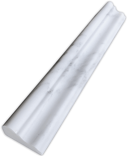 Carrara (Carrera) Venato Chair Rail 12" Polished Marble Trim