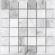 Carrara (Carrera) Venato Square 2 x 2" Honed Mosaic Tile