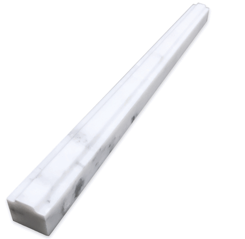 Carrara Venato Honed Marble Center Lip Square Pencil