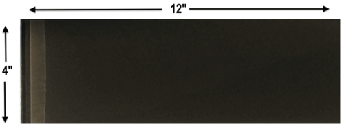 Charcoal Gray Glass 4x12 inch Subway Tile (8mm)