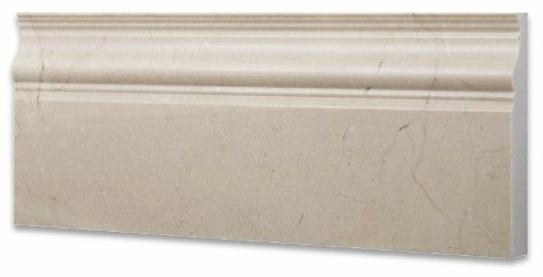 Crema Marfil Polished Skirting 5 x 12" Baseboard