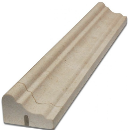 Crema Marfil Polished 12" Marble Chair Rail Molding