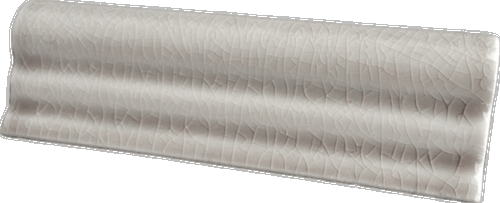 Dove Gray 2 in. x 6 in. Crown Crackle Molding Wall Trim